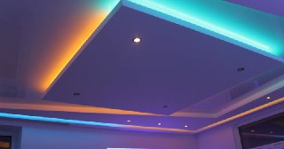 Натяжной потолок с подсветкой Сергиев Посад, цена от 2114 руб.